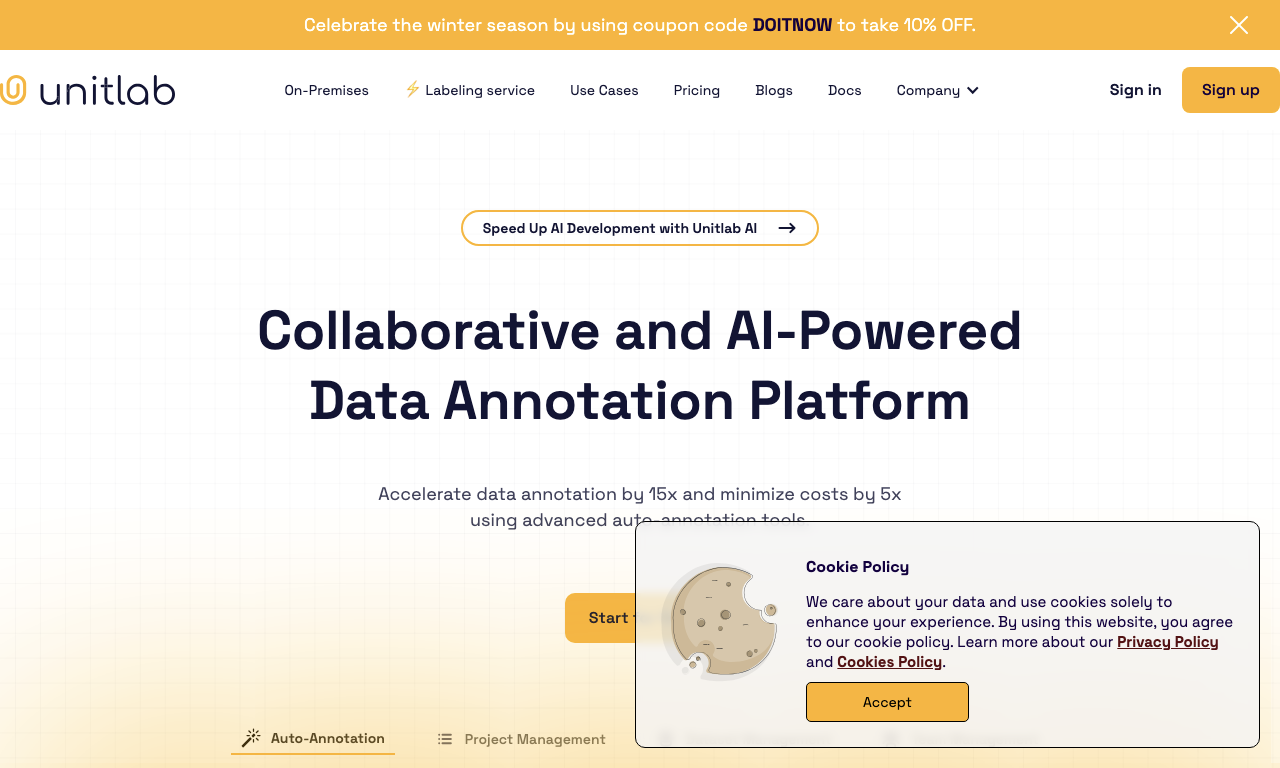 Unitlab AI — интерфейс