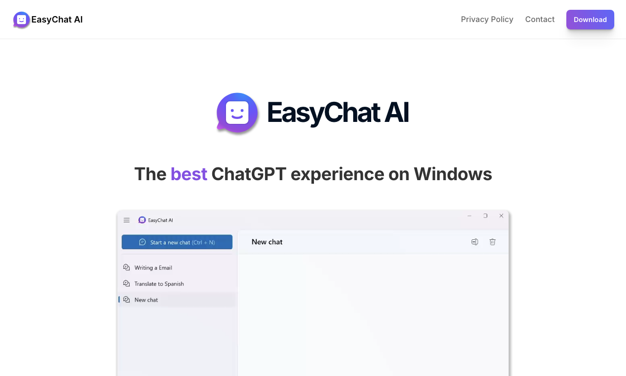 EasyChat AI — интерфейс
