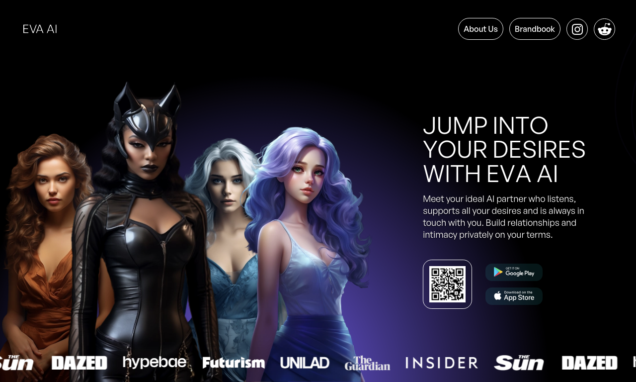 evaapp AI — интерфейс