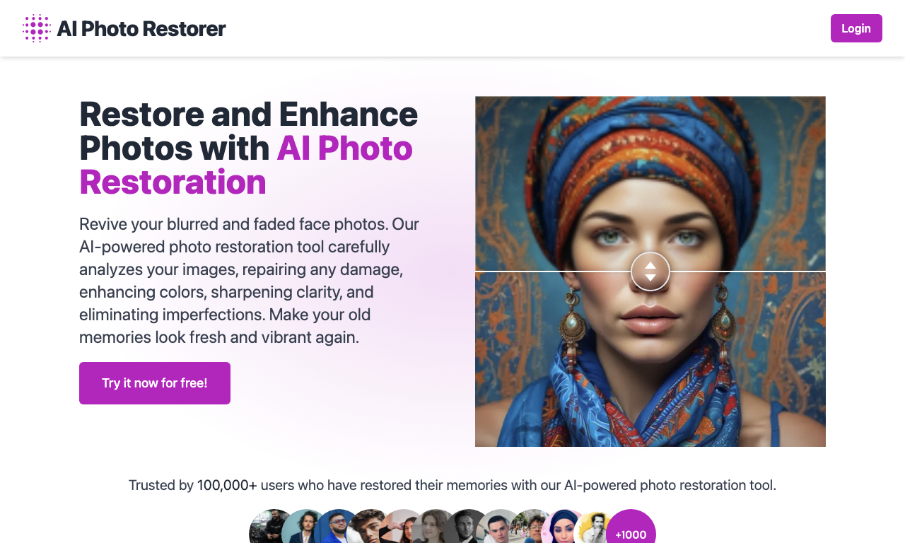 AI photo restorer — превью