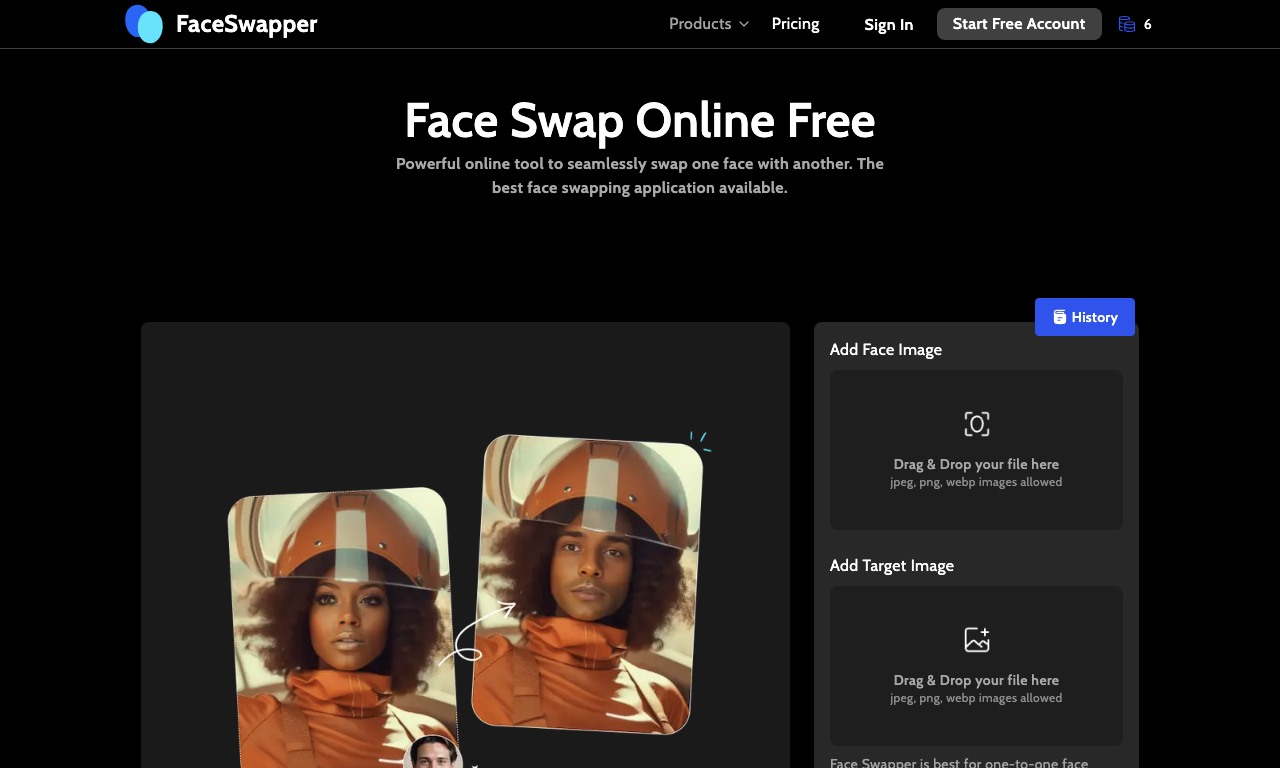 FaceSwapper — интерфейс