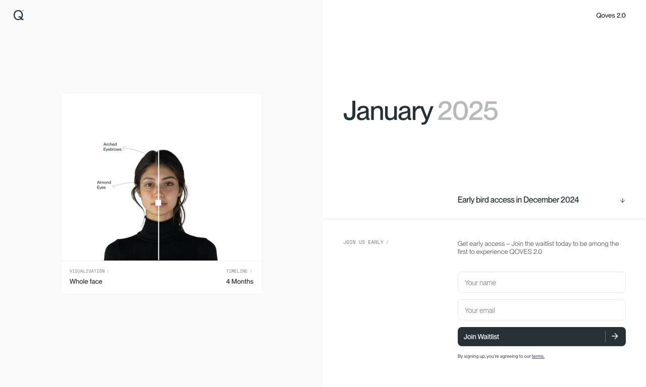 Facial Assessment Tool — интерфейс