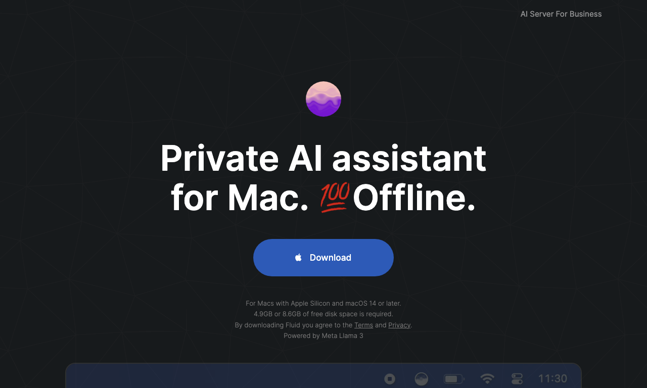 Fluid AI — интерфейс