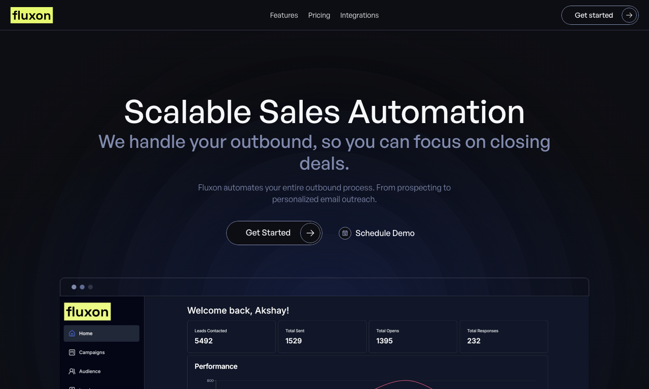 Fluxon — интерфейс