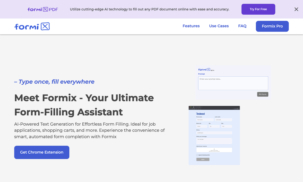 Formix AI — интерфейс