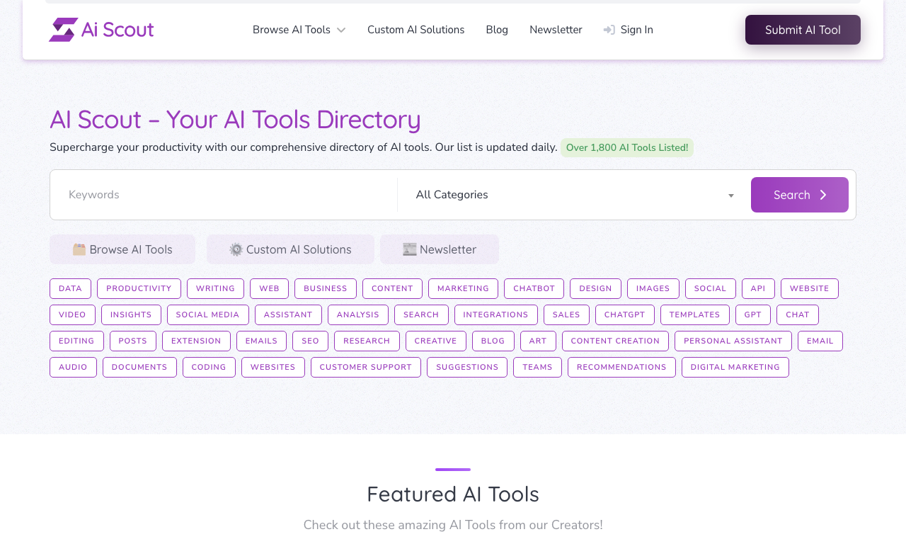 AI Scout — превью