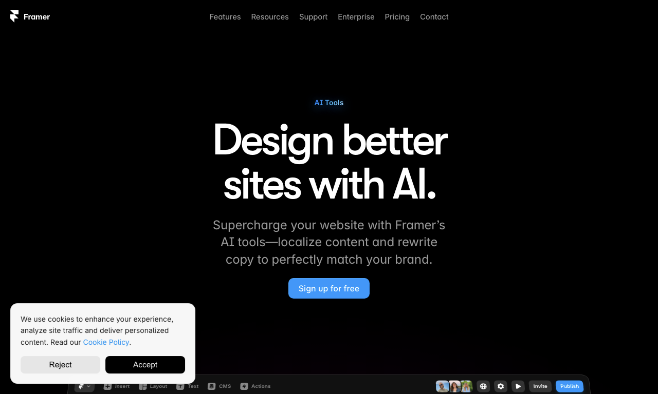 Framer AI — превью