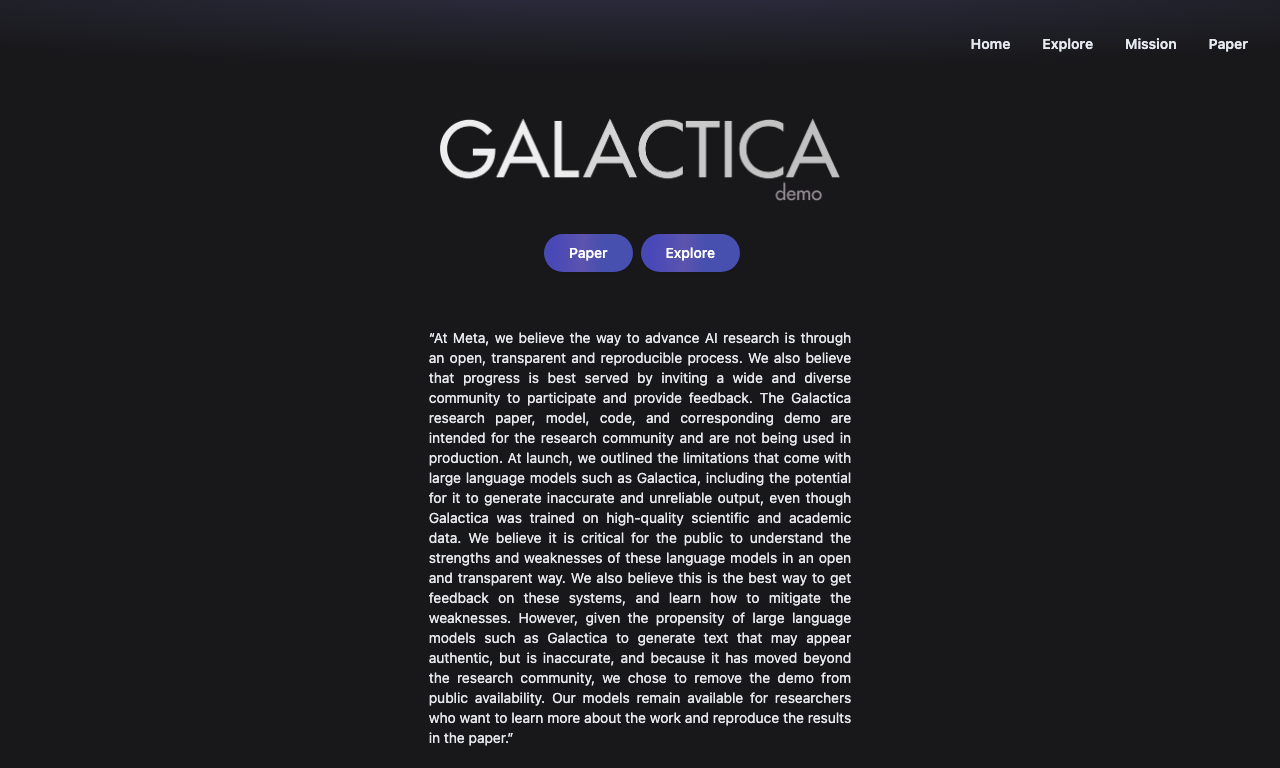 Galactica — превью