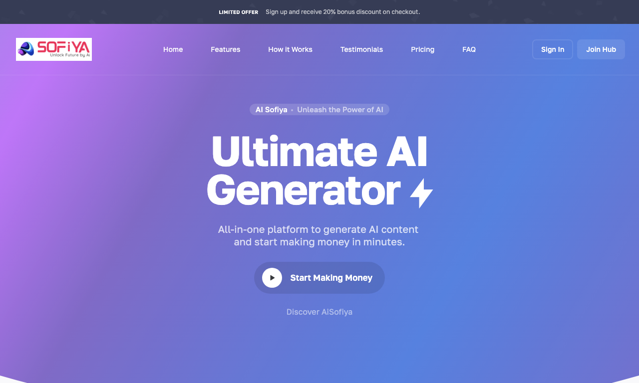 Ai Sofiya — интерфейс
