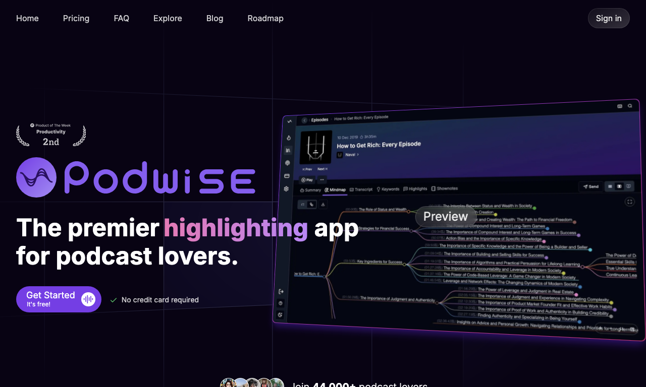 Podwise AI — превью