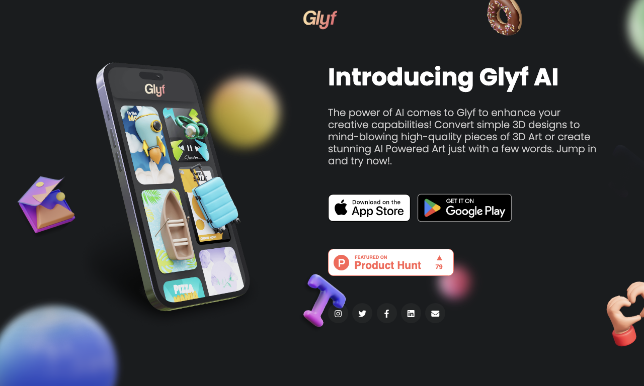 Glyf — интерфейс