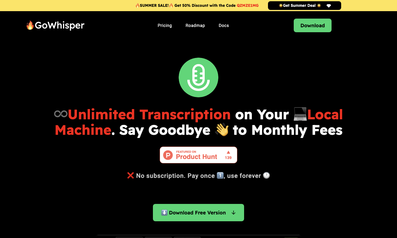 GoWhisper — интерфейс