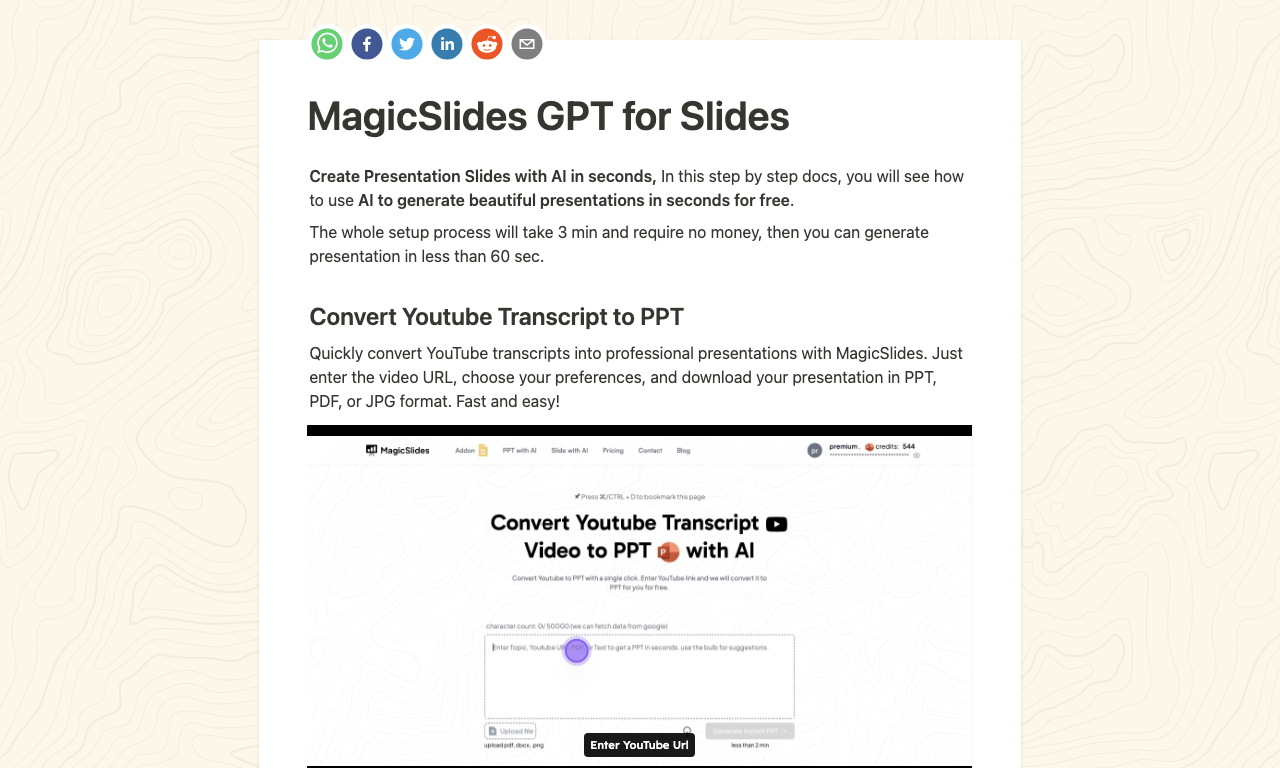 GPT for Slides — превью