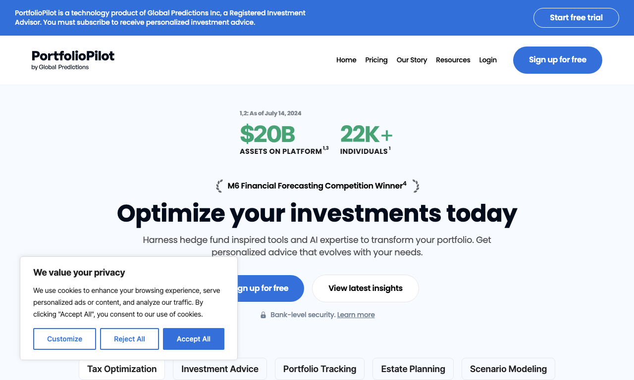 PortfolioPilot — превью