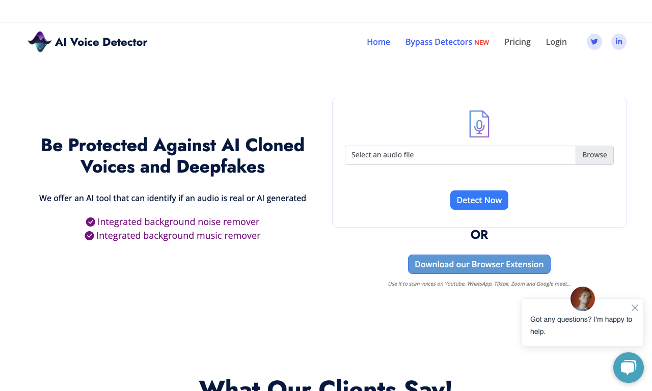 AI Voice Detector — превью