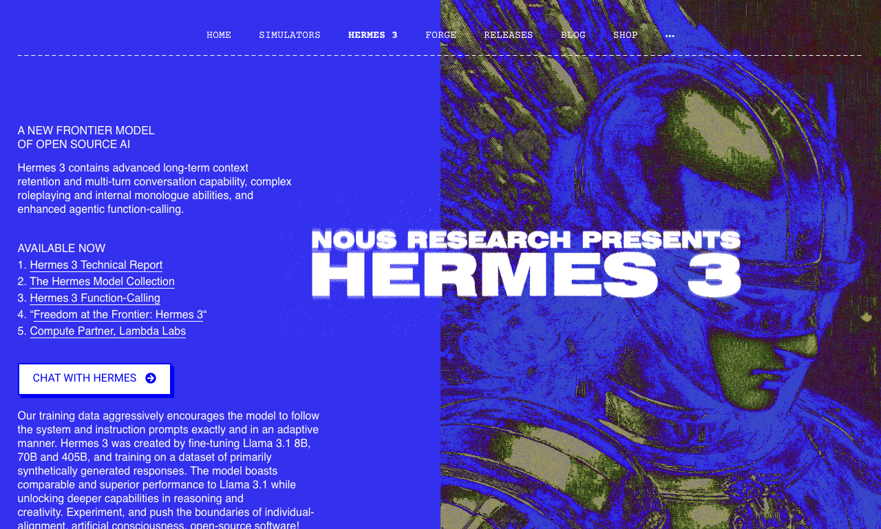 Hermes 3 — интерфейс