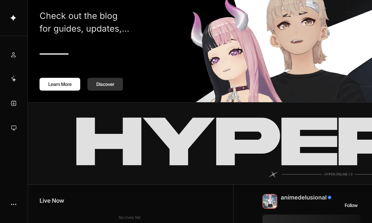hyper.online — интерфейс