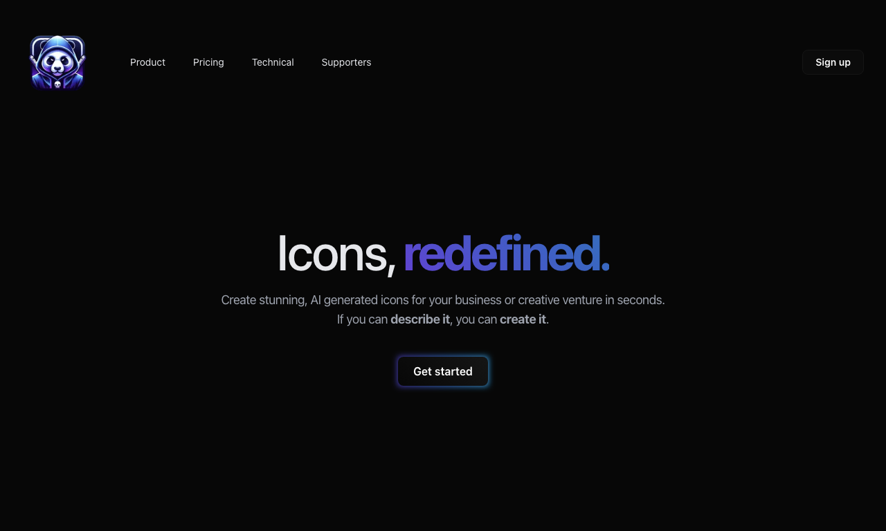 Iconai — интерфейс