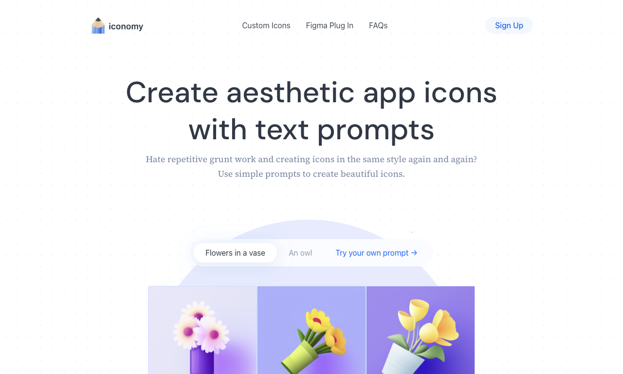 Iconomy — интерфейс