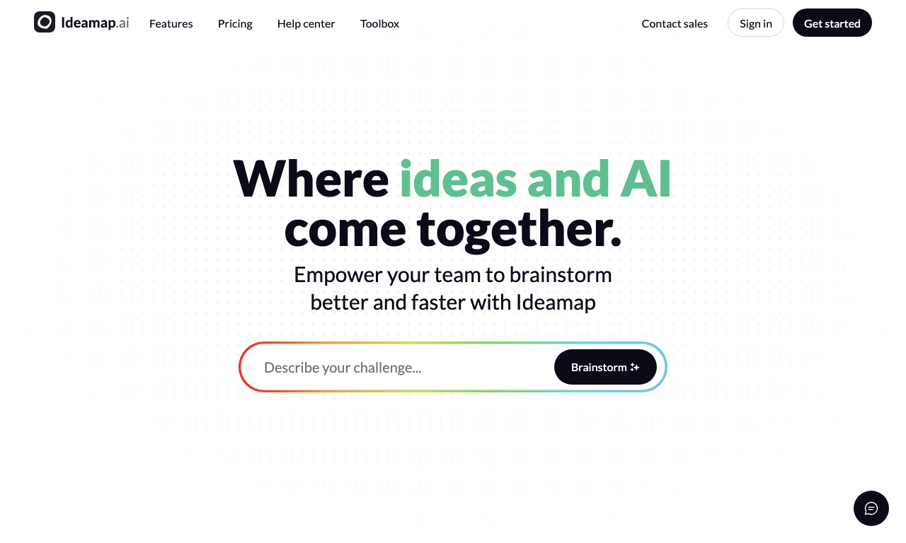 Ideamap AI — интерфейс