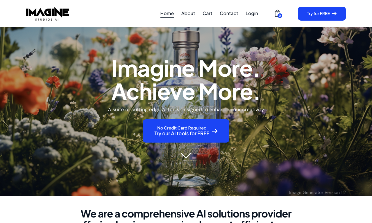 Imagine Studios Ai — интерфейс