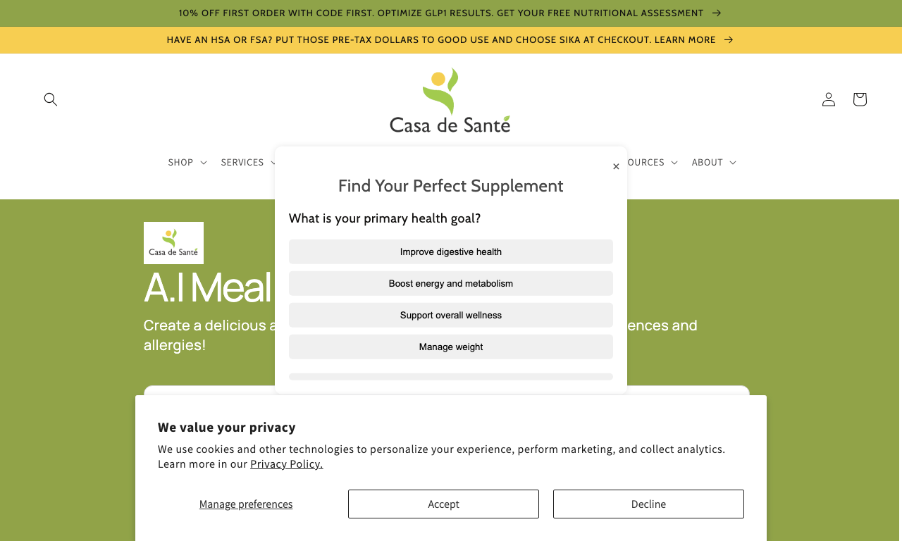 A.I Meal Planner — превью