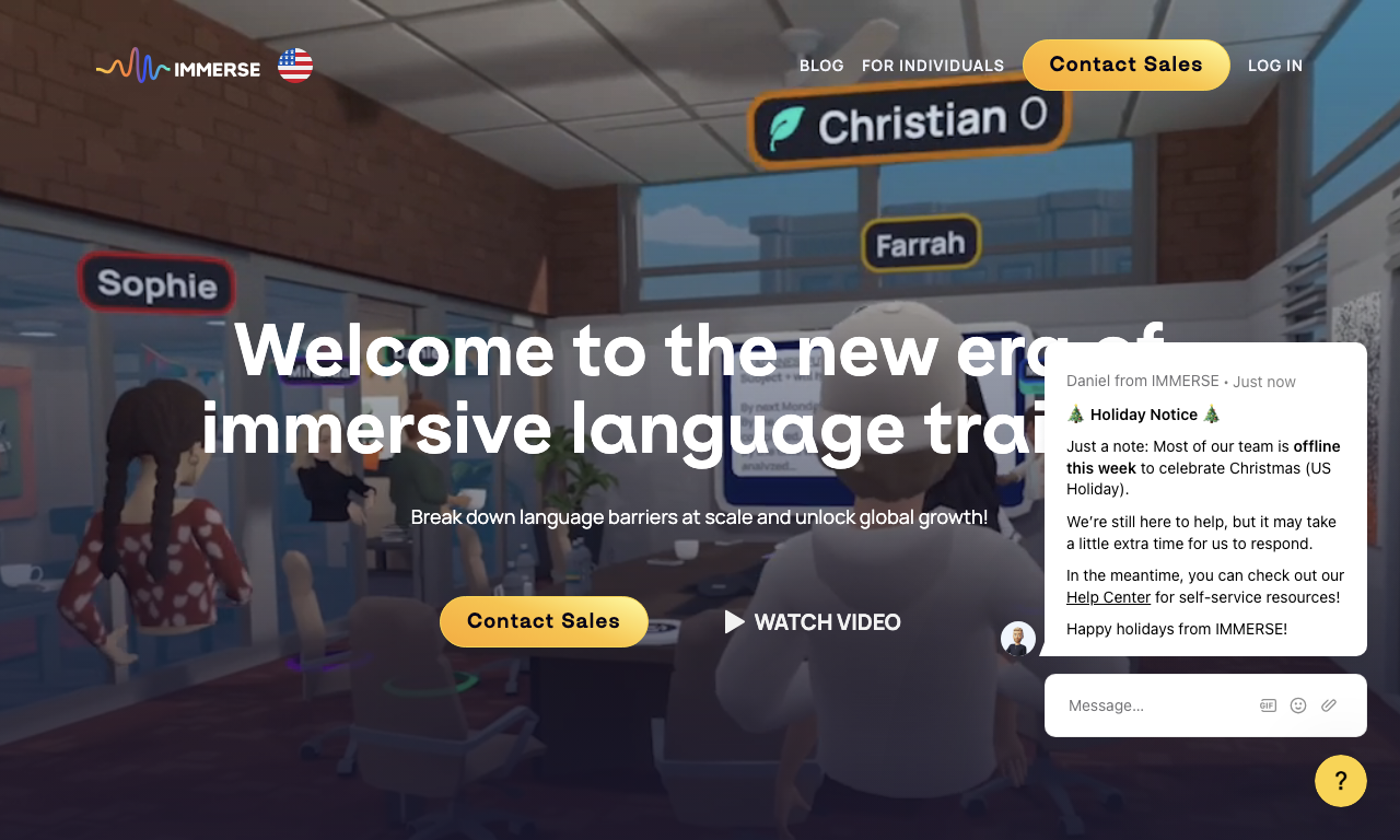 immerse.com — превью