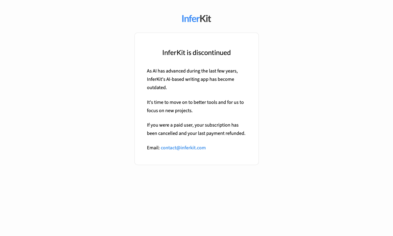 InferKit — превью
