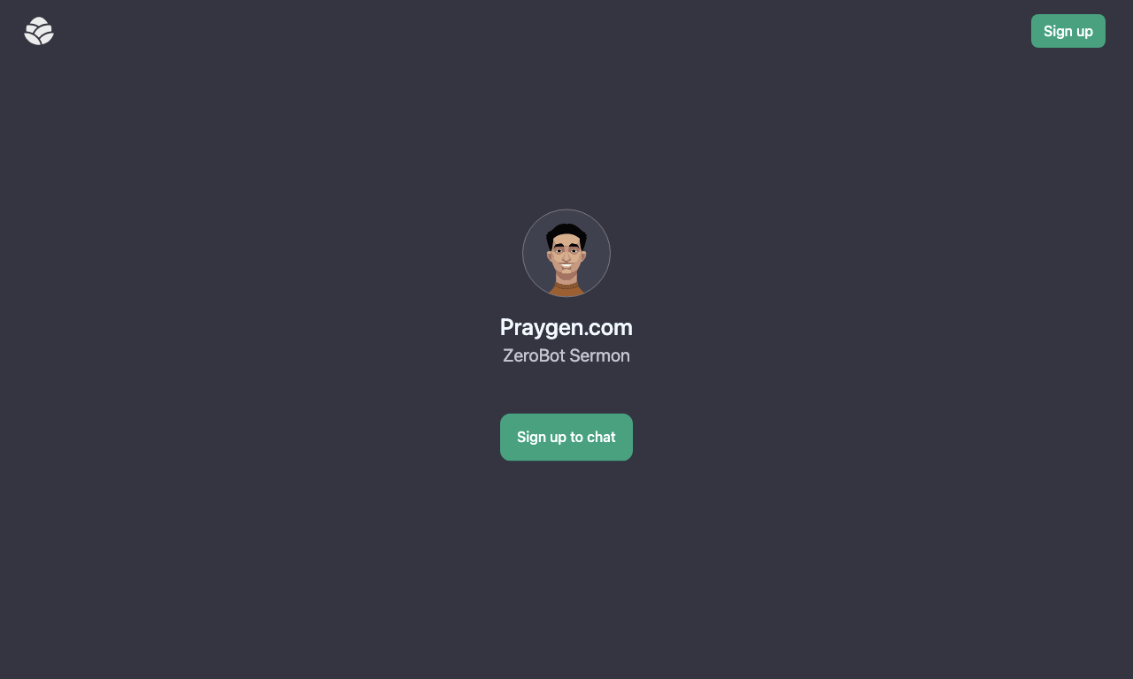 PrayGen — интерфейс