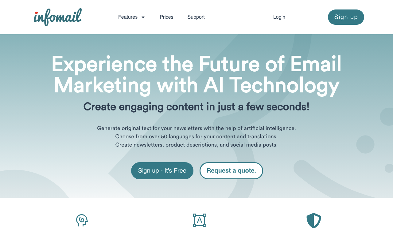 Infomail AI — превью