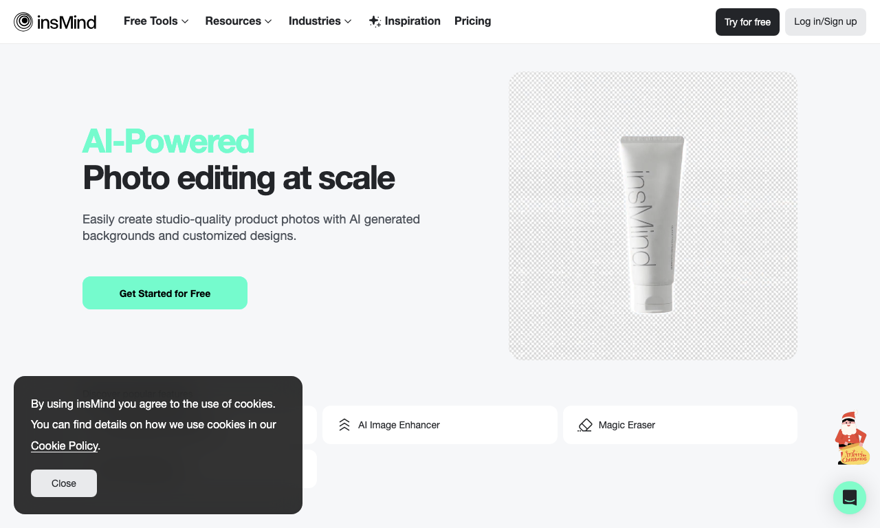 insMind — интерфейс