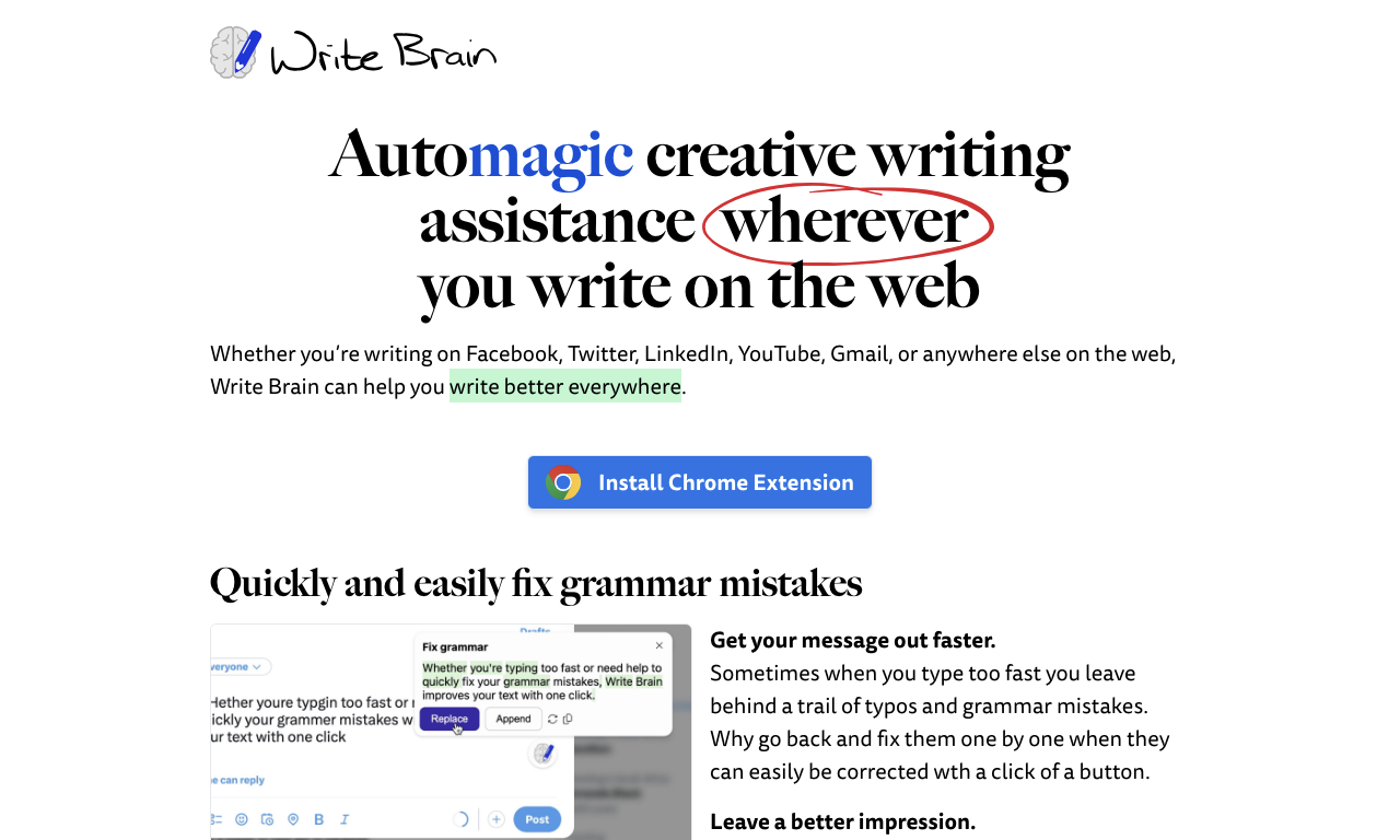 Write Brain — превью