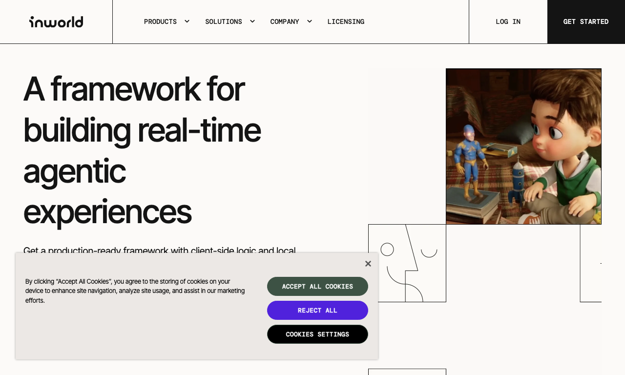 Inworld — интерфейс