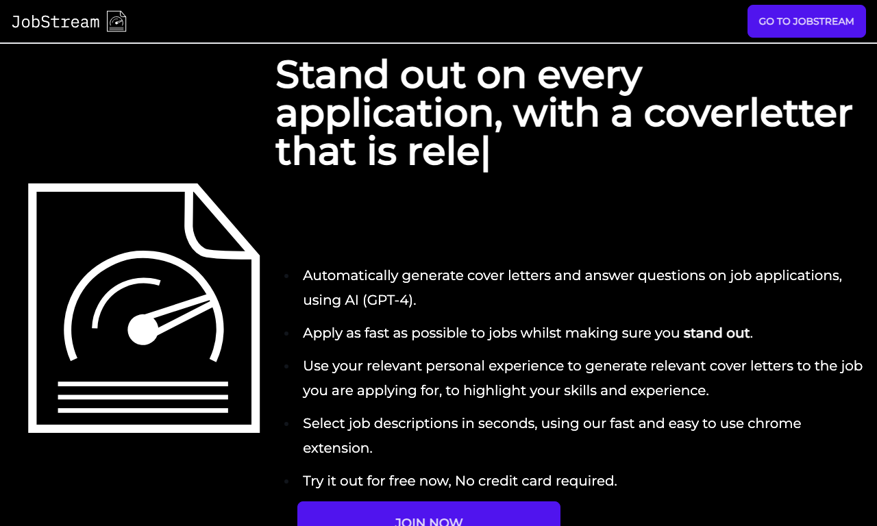 JobStream — интерфейс