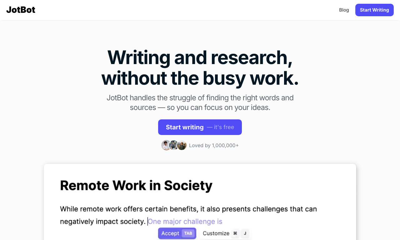 JotBot AI — превью