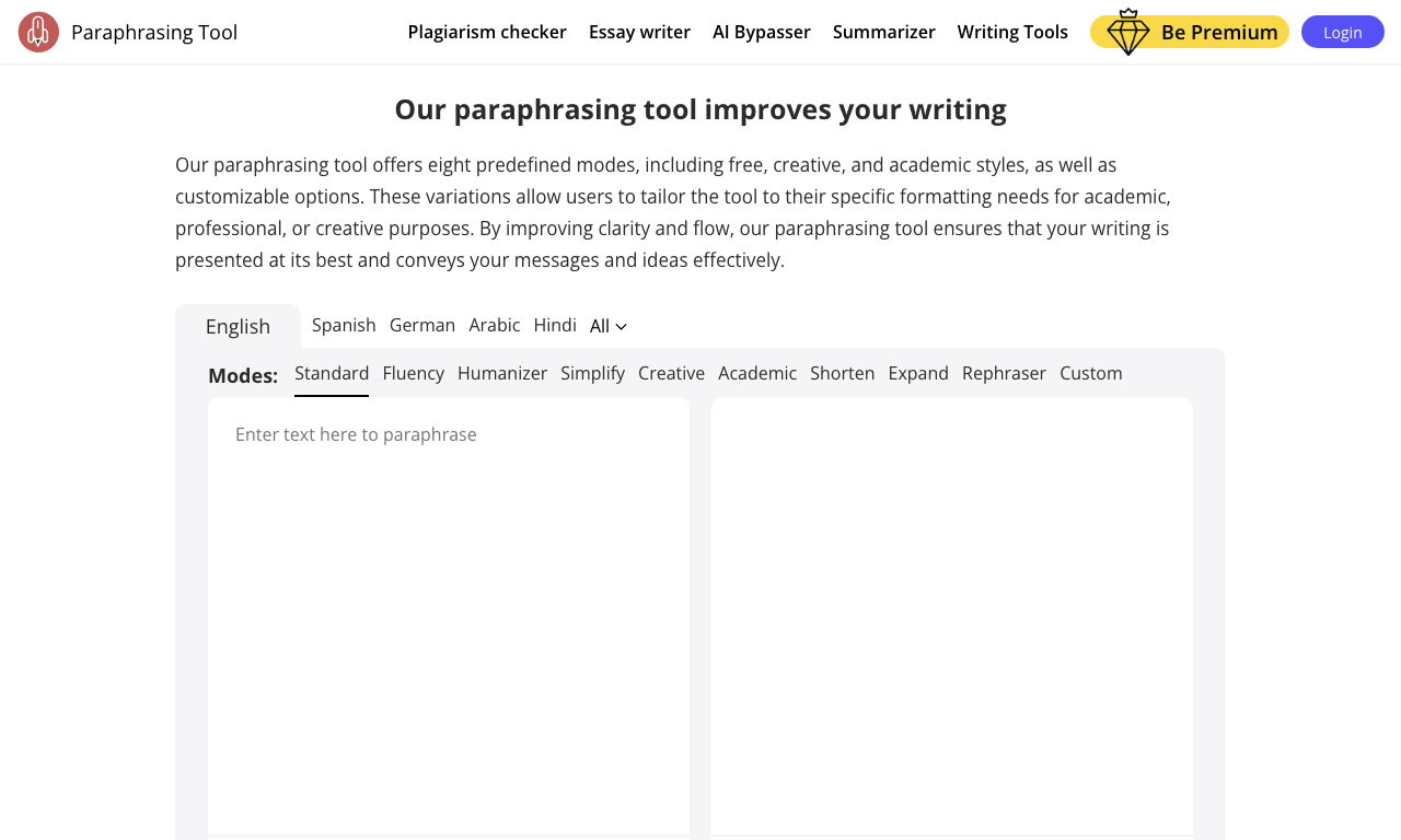 Paraphrasing Tool — превью