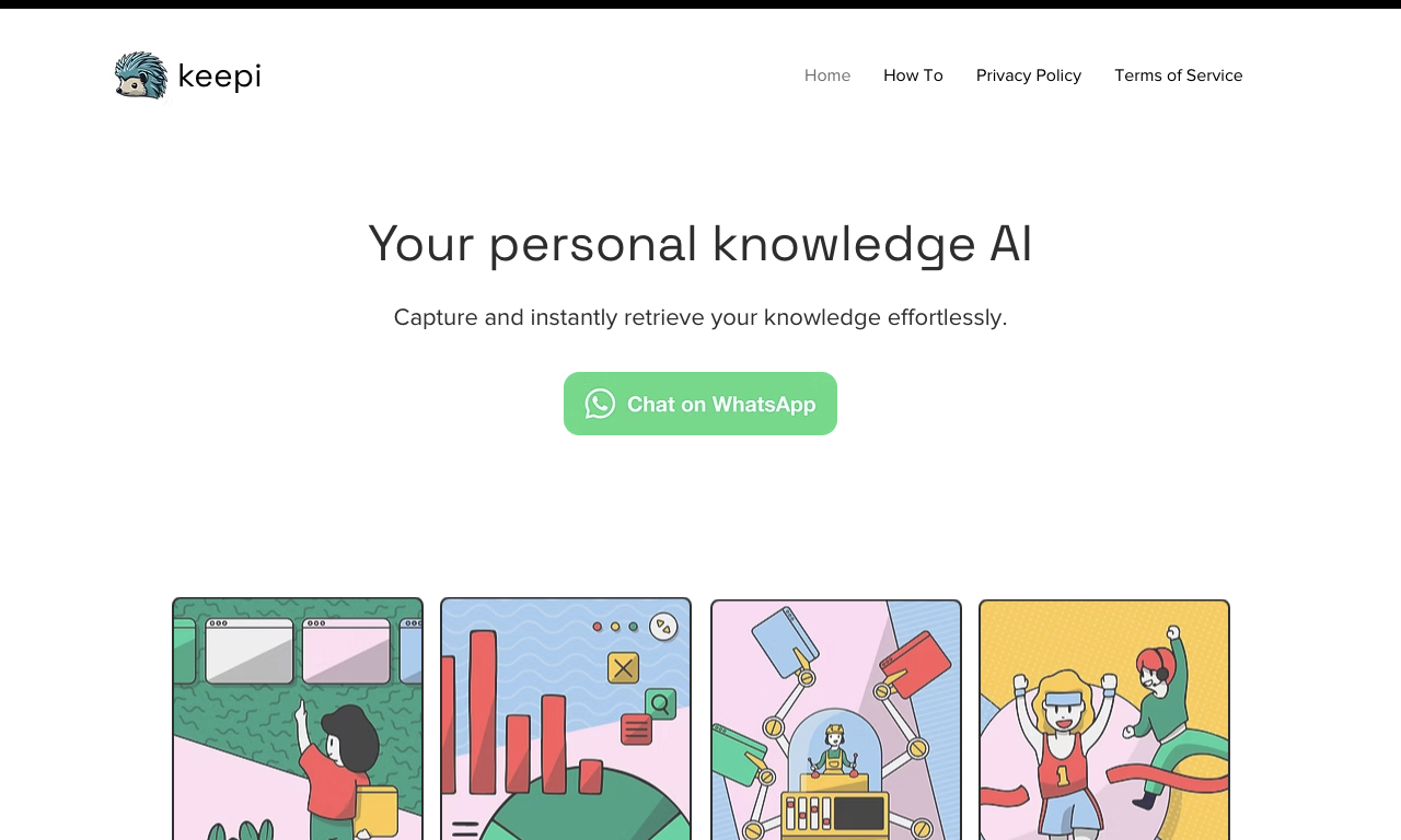 Keepi — интерфейс