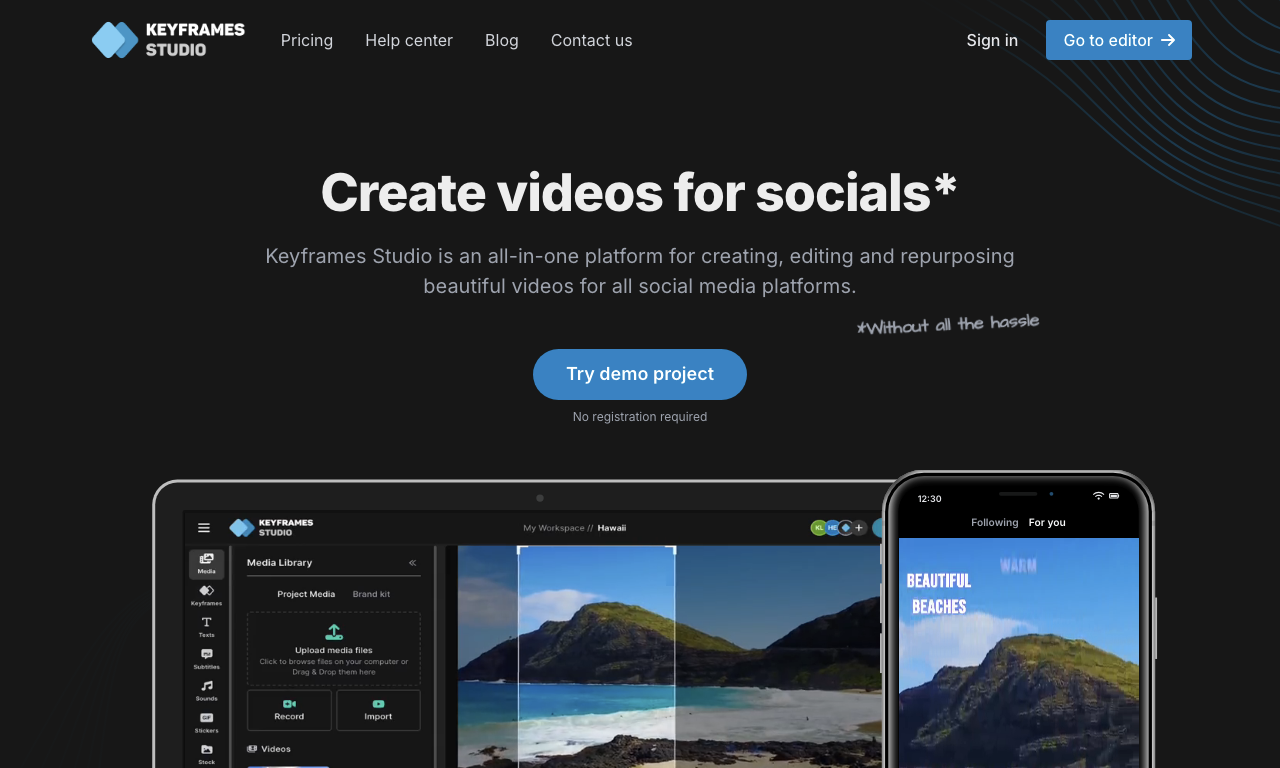 Keyframes Studio — превью