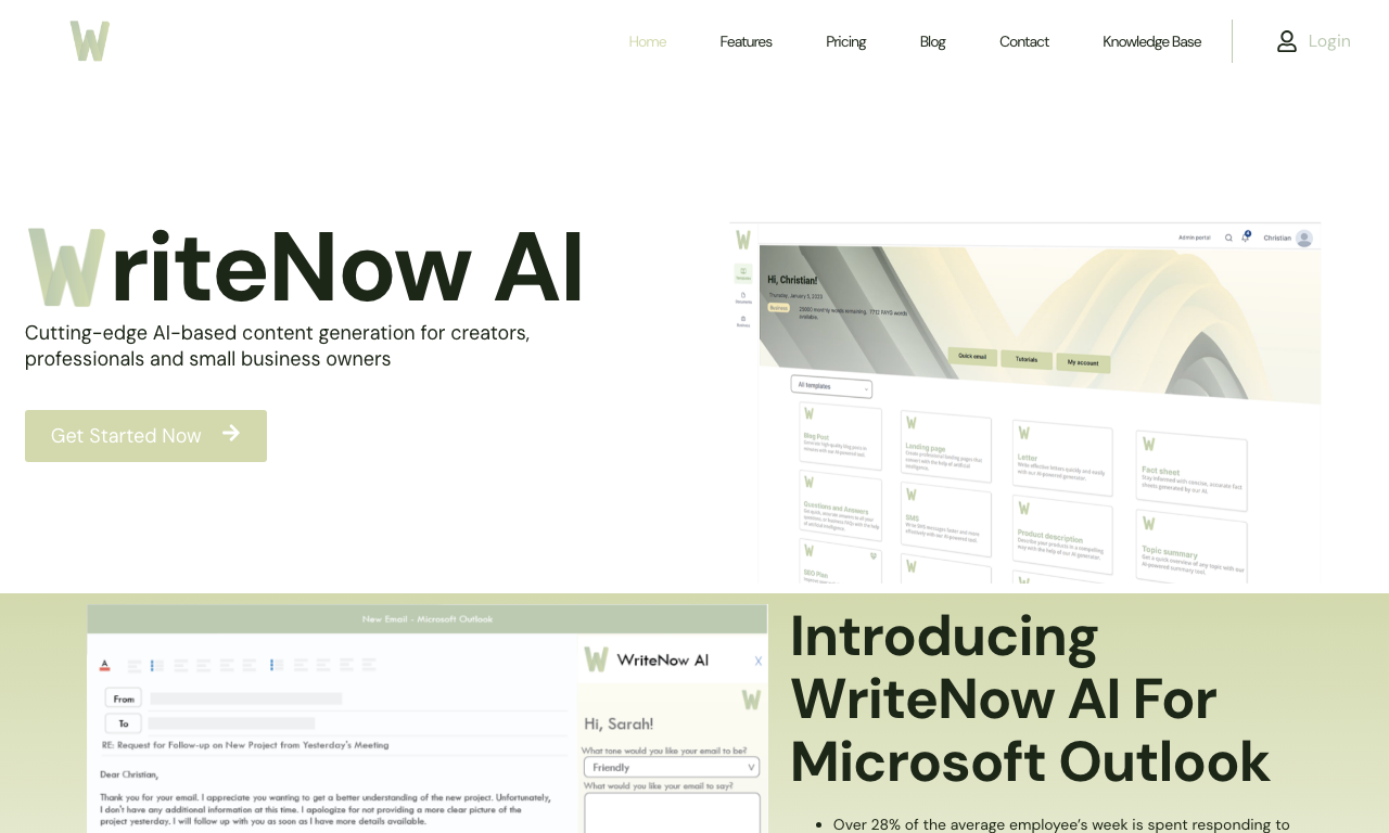 WriteNow AI — превью