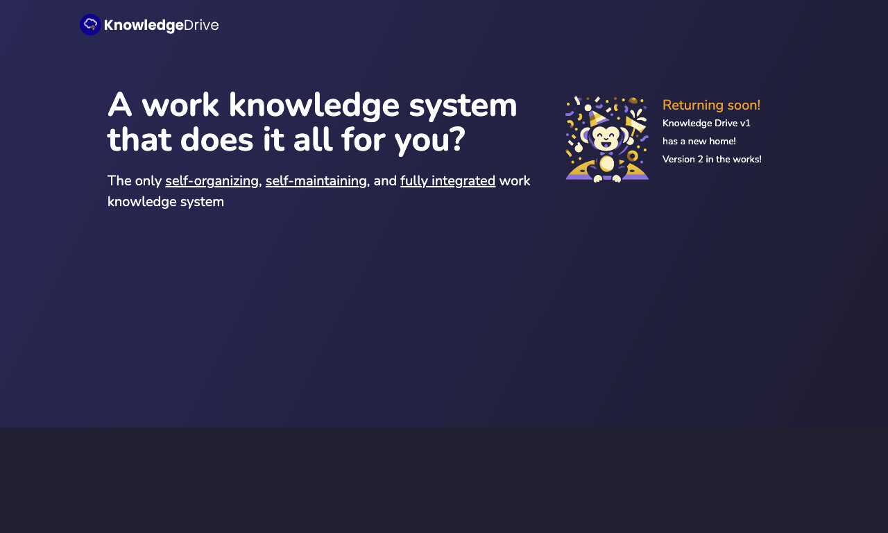 Knowledge Drive — интерфейс