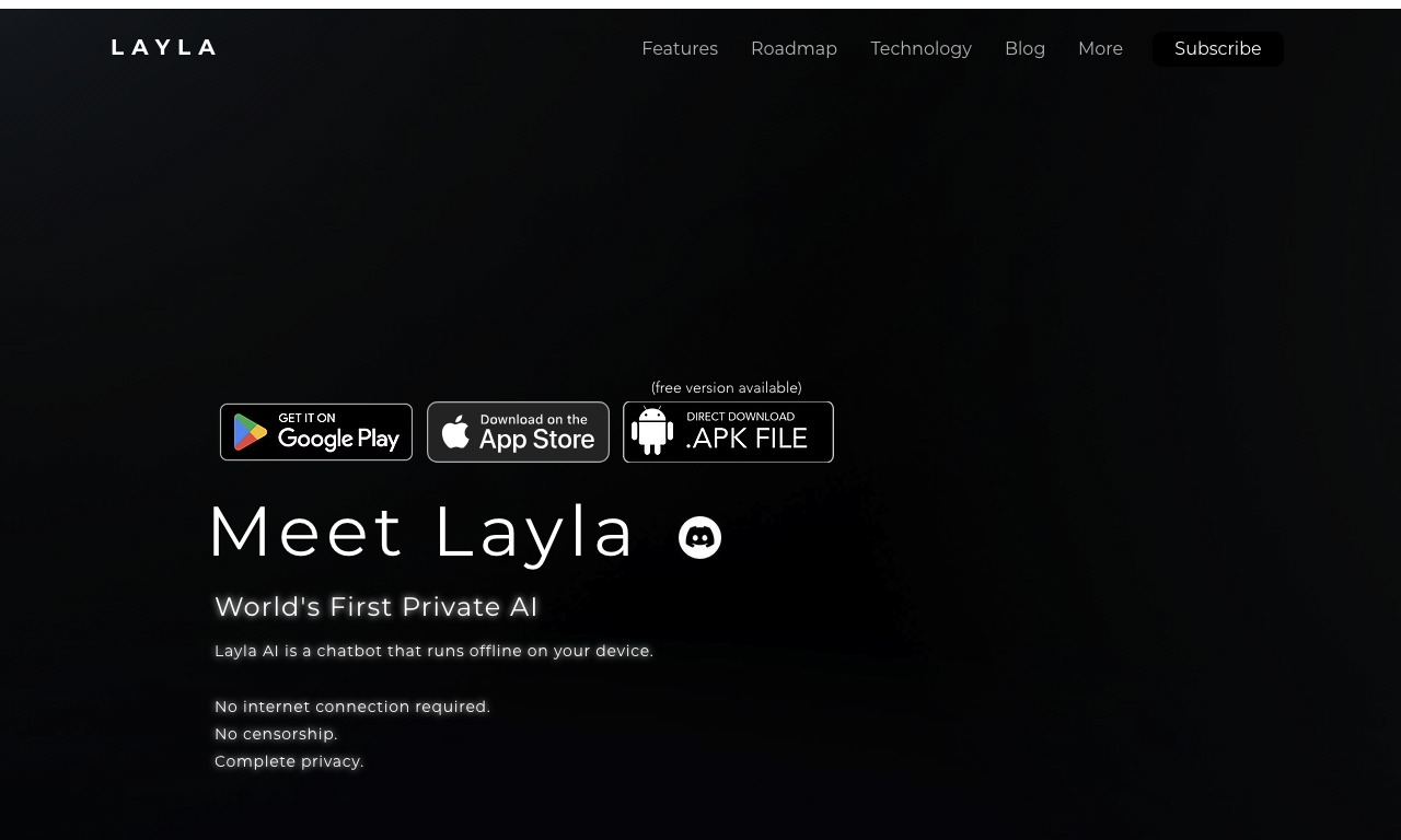 Layla — интерфейс