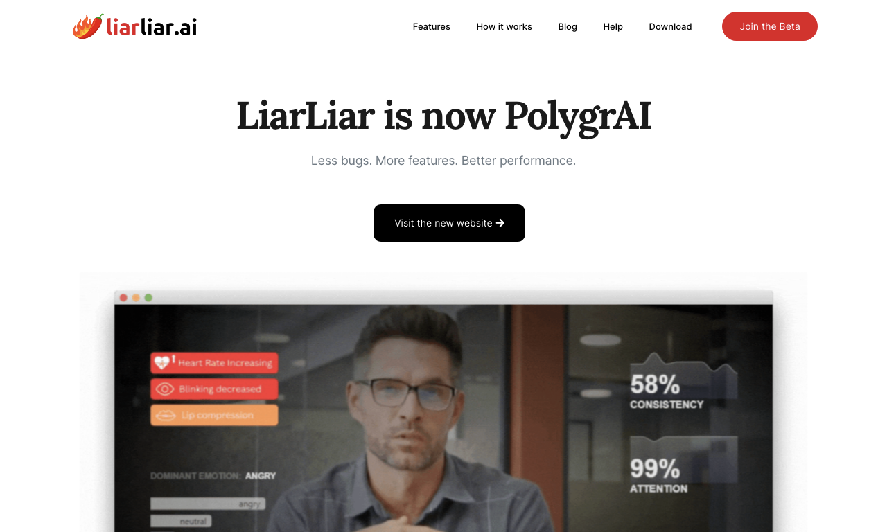 LiarLiar AI — интерфейс
