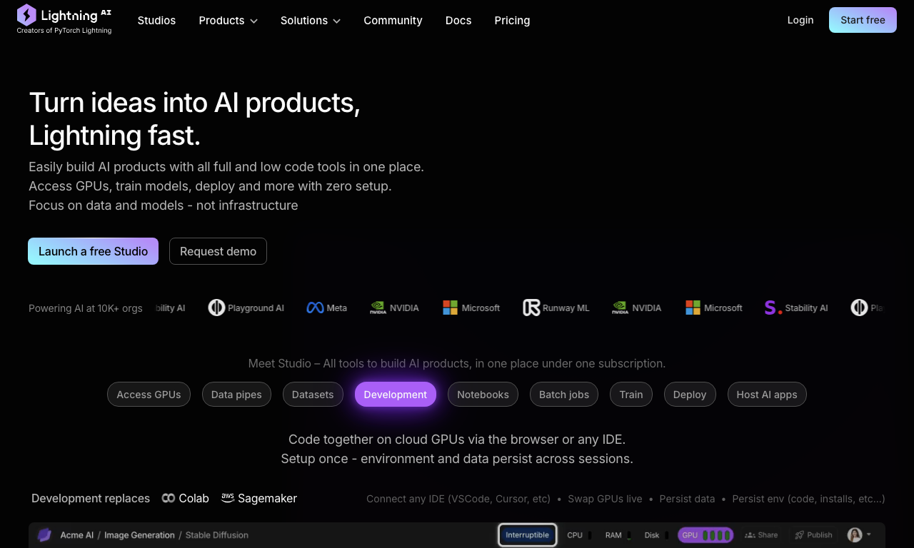 Lightning AI — превью