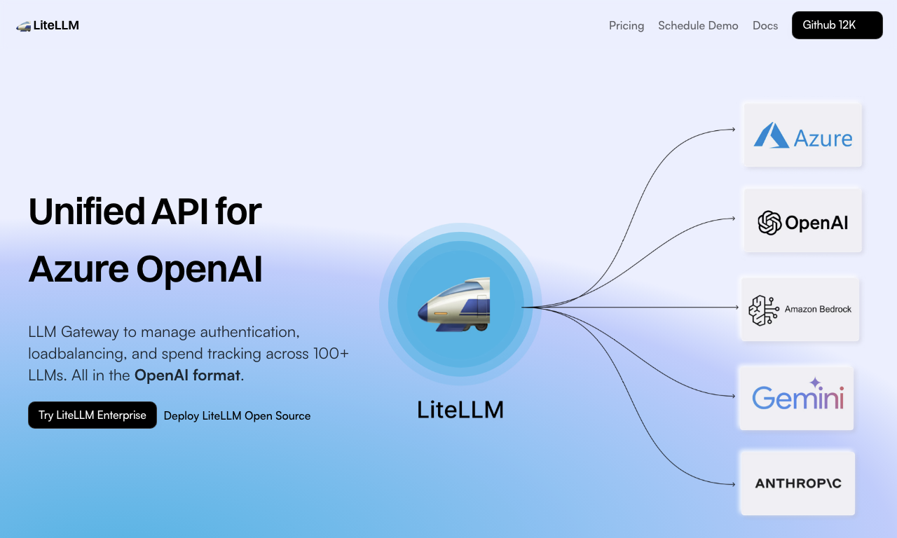 liteLLM — интерфейс