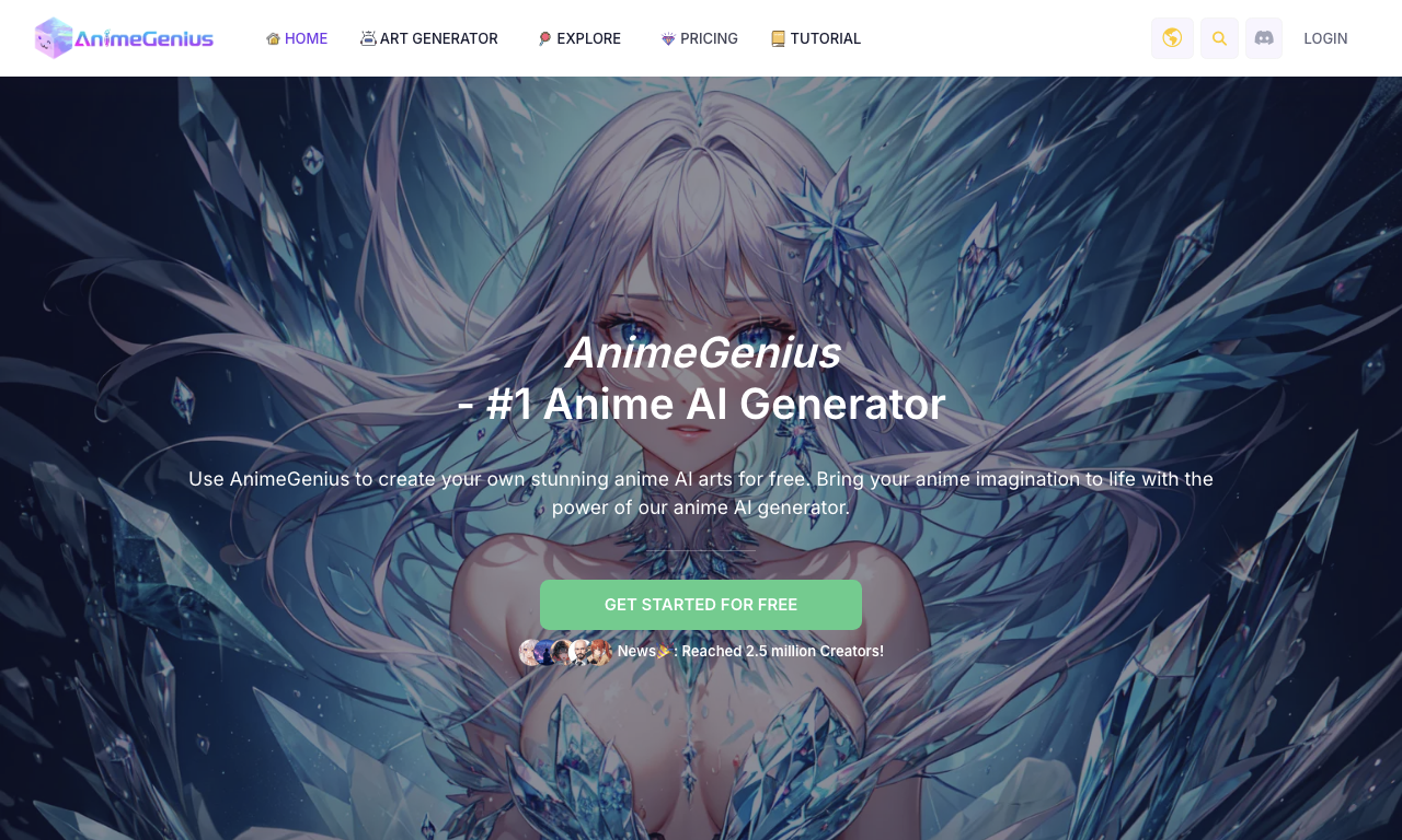 Live3d Anime Generator — интерфейс