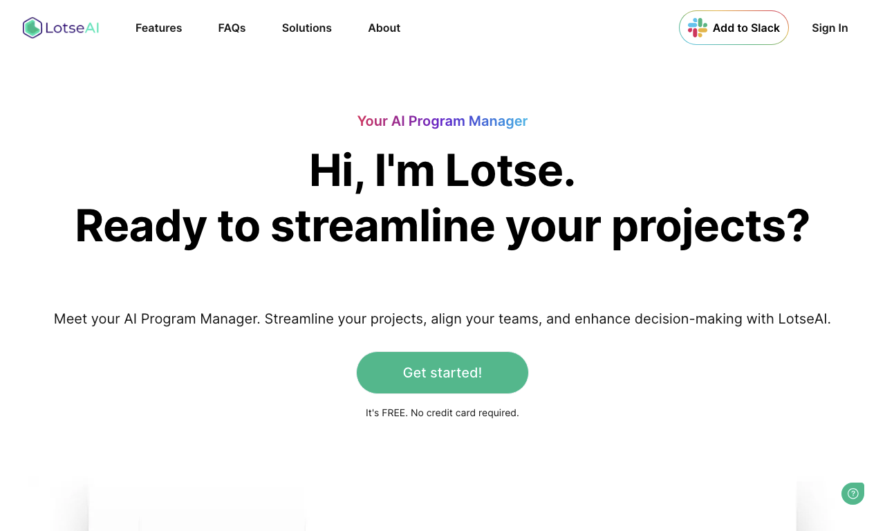 Lotse — интерфейс