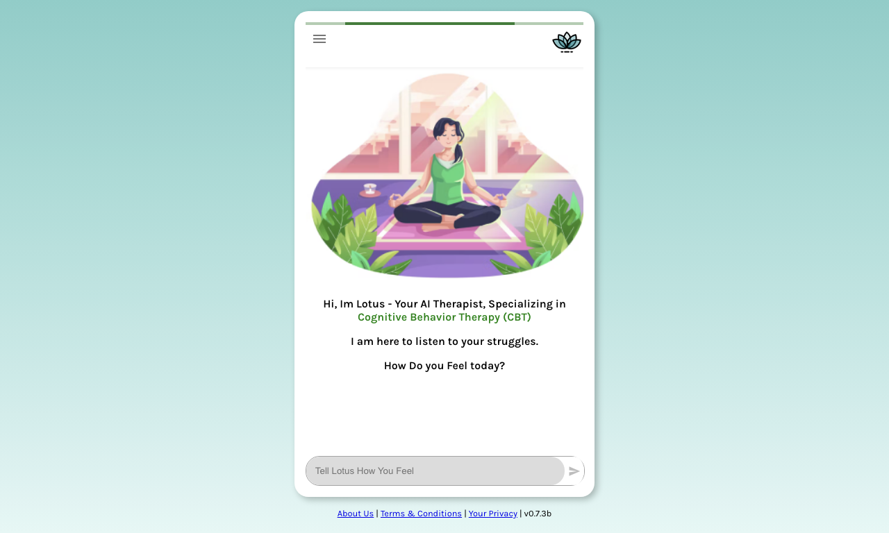 Lotus — интерфейс