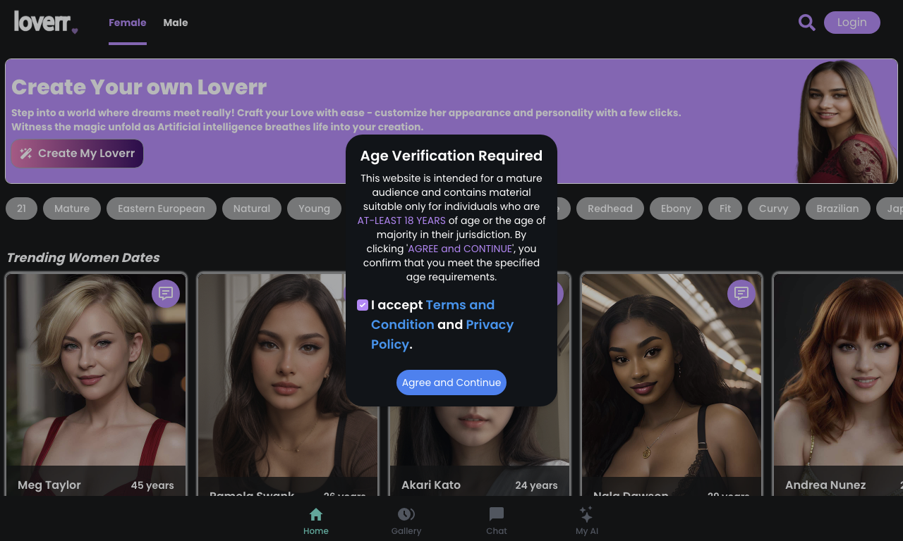 Loverr AI — превью