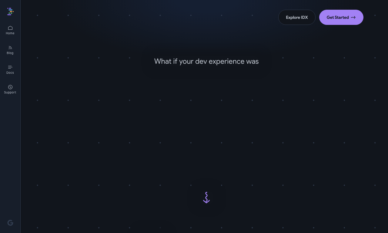 Project IDX by Google — интерфейс
