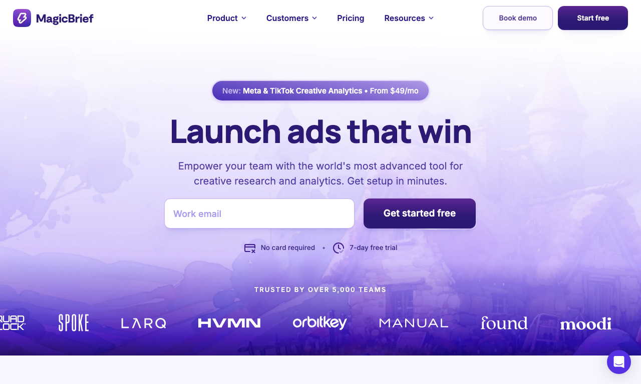 MagicBrief — интерфейс
